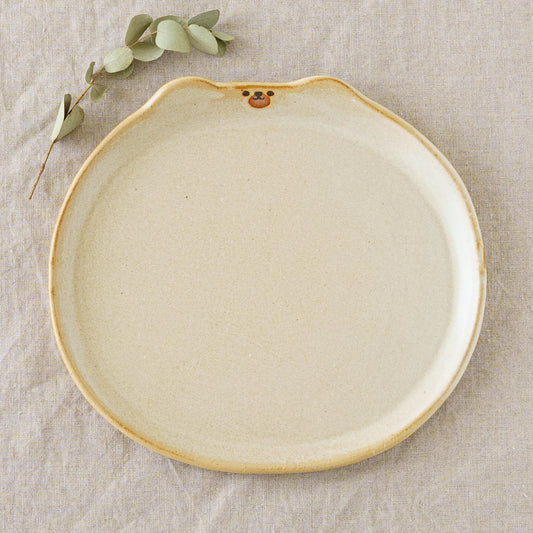 Bear plate L white | Atelier Monora