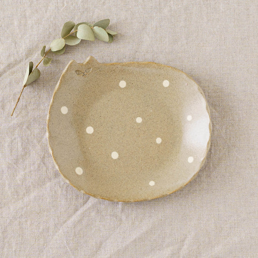 Cat plate S dots | Atelier monora