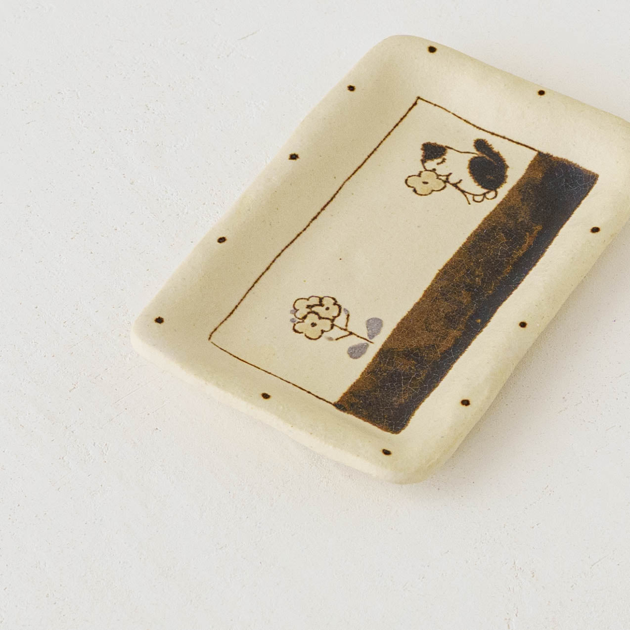 Tray S Cat | Maruban Ceramics Factory