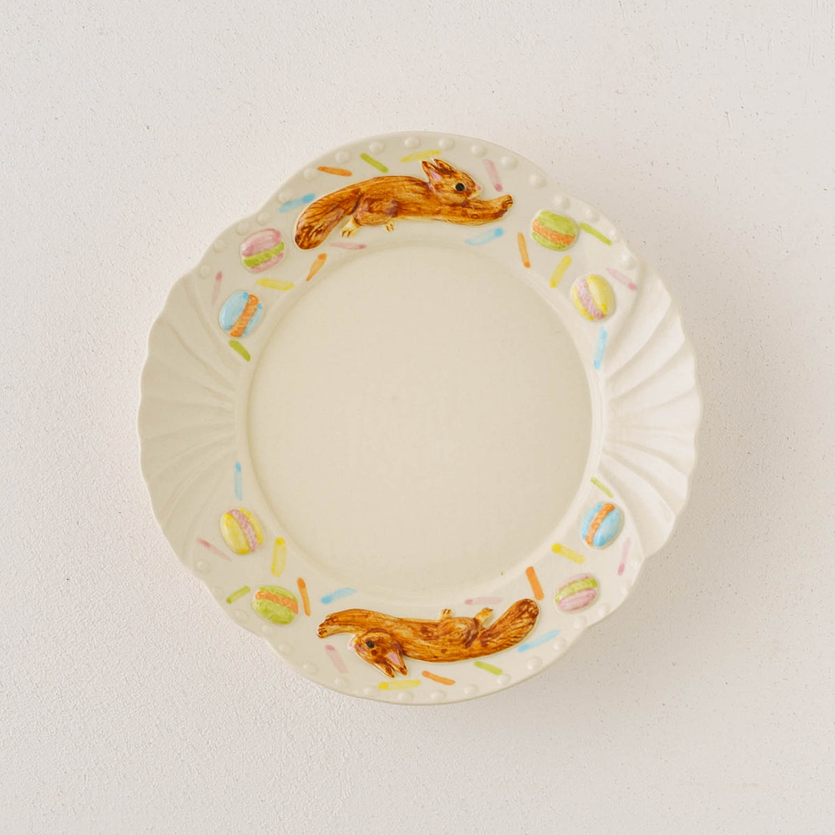 Antique Plate Hopping Squirrel Sweets S | Sugar Poppo