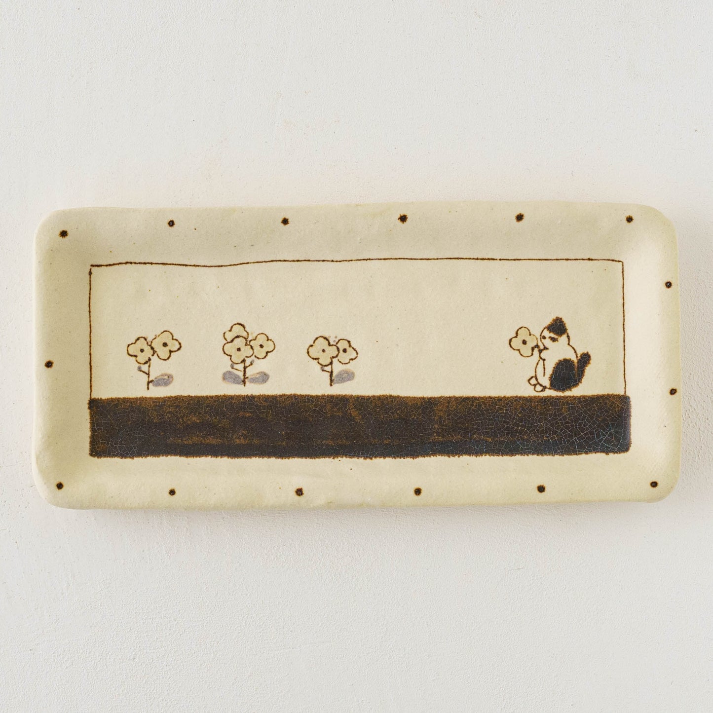 Tray L Cat | Maruban Ceramics Factory