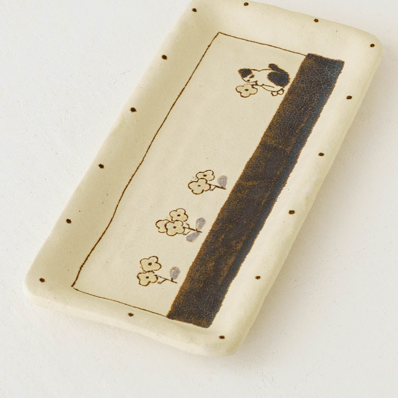 Tray L Cat | Maruban Ceramics Factory