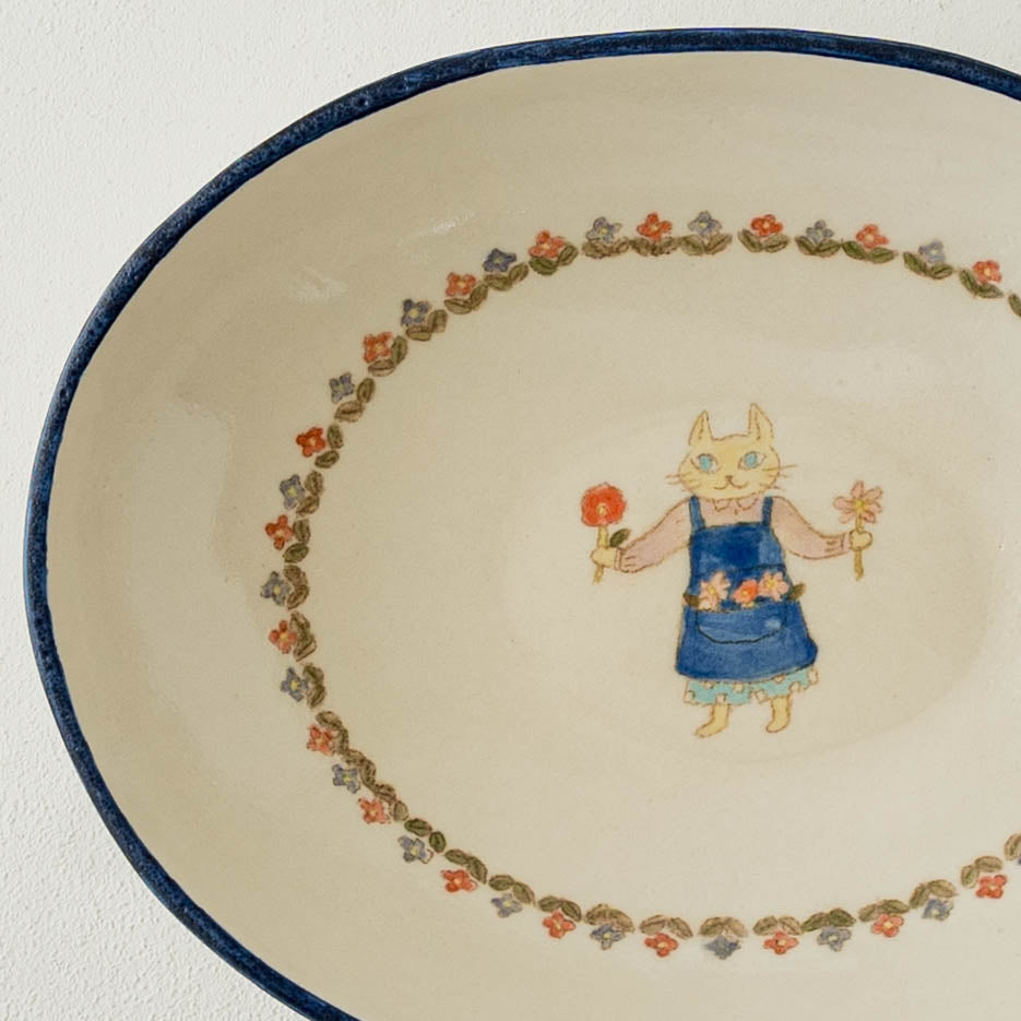 Oval Curry Plate C | Yukiko Nagahama (Yabukarabou)