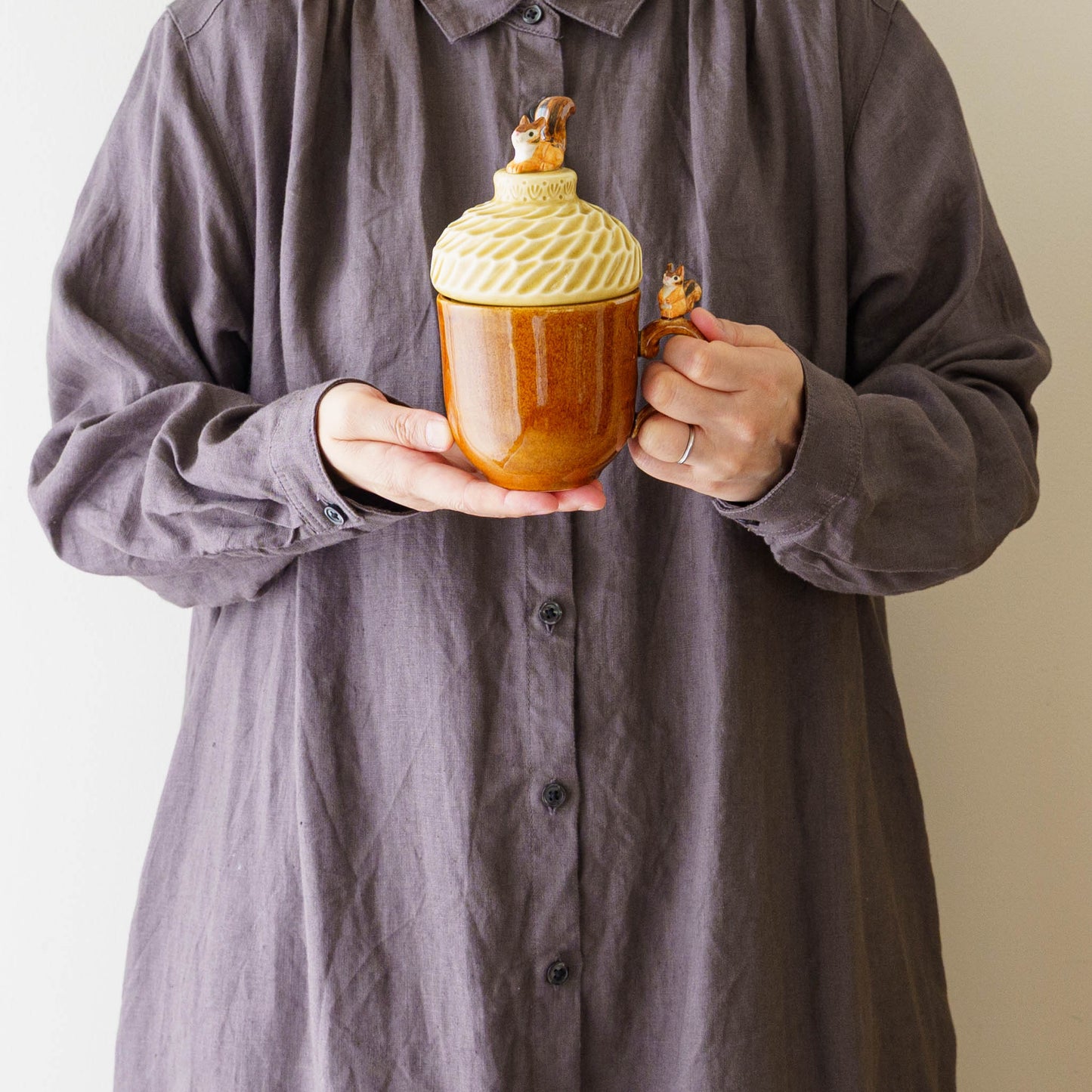 リスどんぐり帽子カップ｜Sugar Poppo