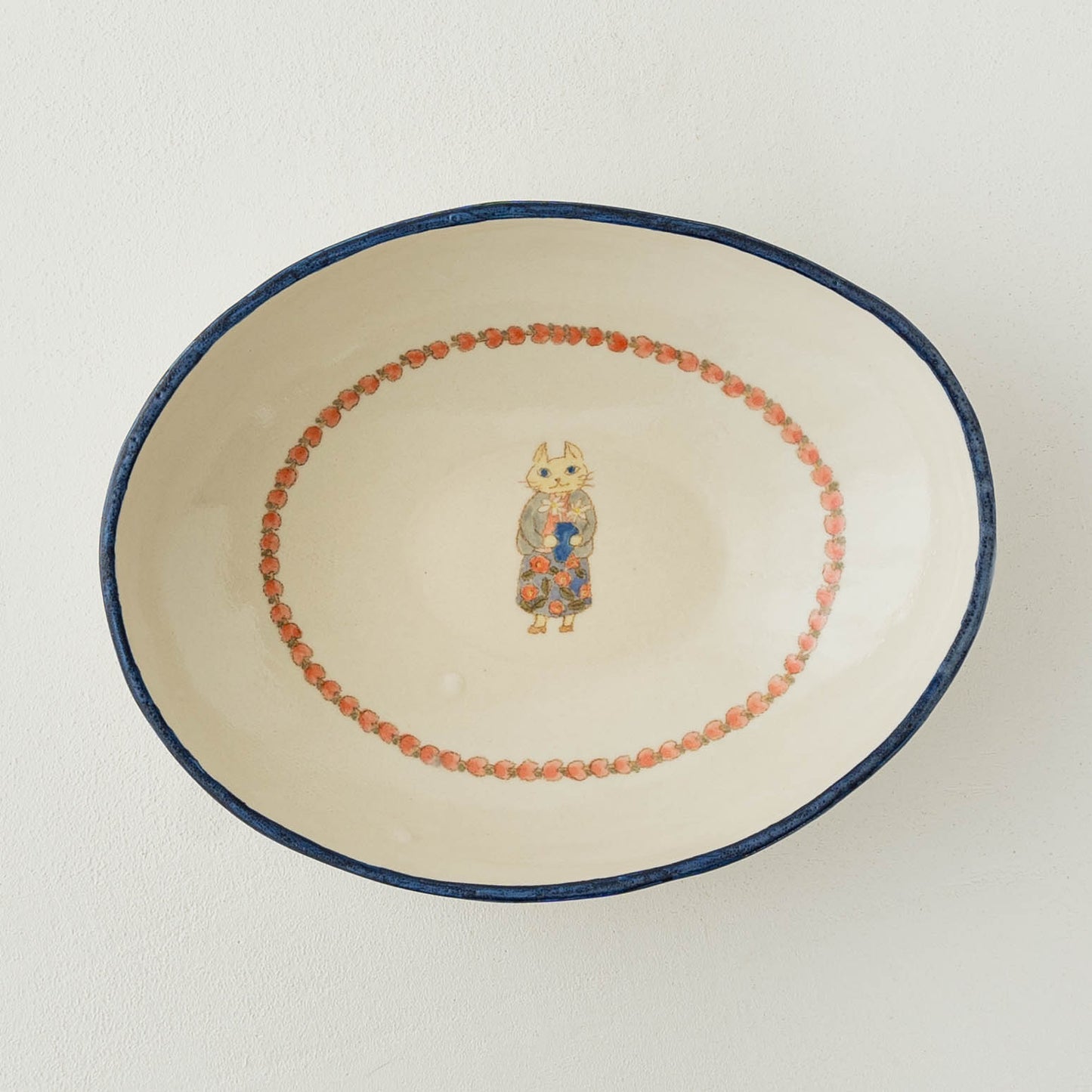 Oval Curry Plate D | Yukiko Nagahama (Yabukarabou)