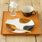 Cat plate L calico | Atelier Monora