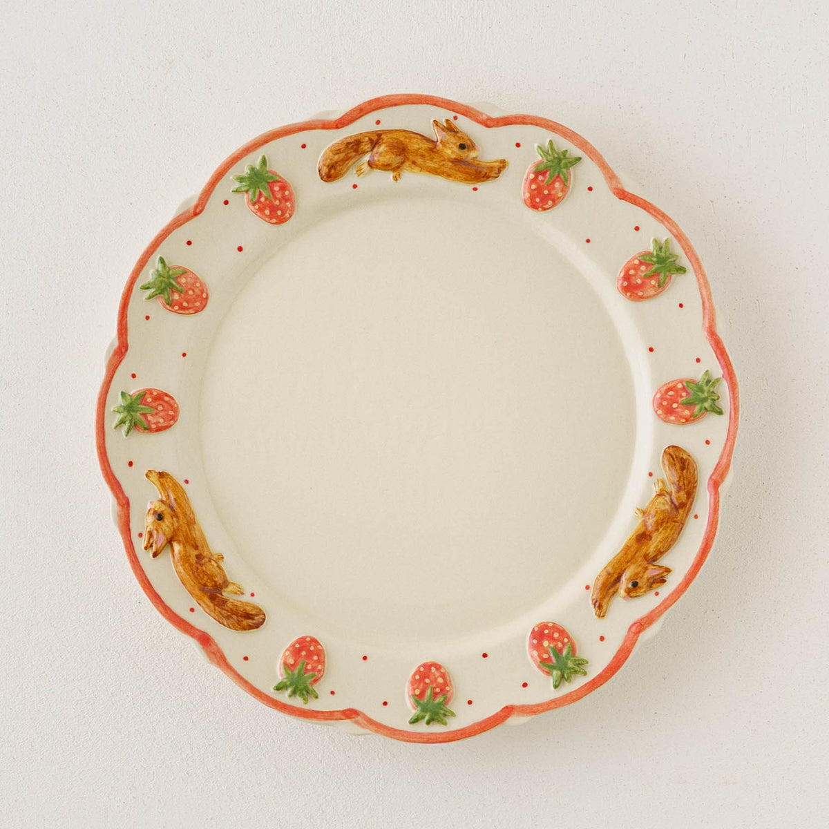 Plate Hopping Squirrel Strawberry M | Sugar Poppo