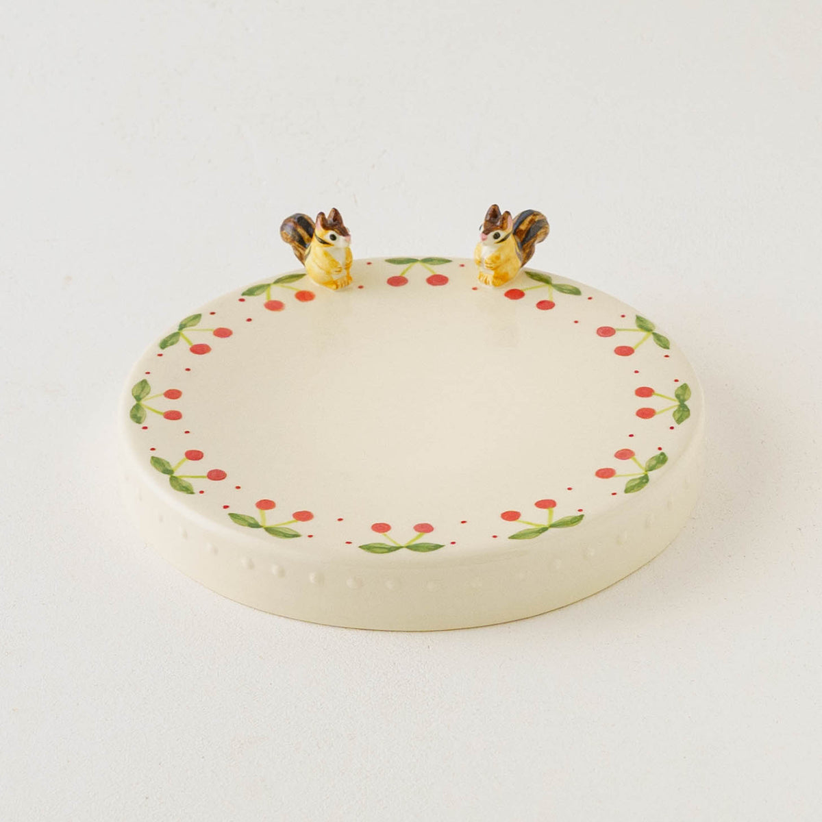 Pedestal Dish Squirrel Cherry | Sugar Poppo