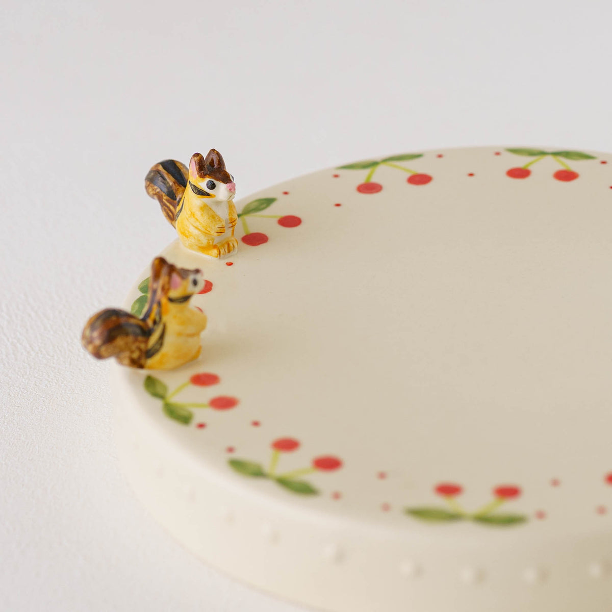 Pedestal Dish Squirrel Cherry | Sugar Poppo