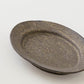 鉄釉　リムオーバルプレート　M｜冨部咲喜子