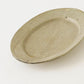 粉引　リムオーバルプレート　L｜冨部咲喜子