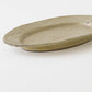 粉引　リムオーバルプレート　L｜冨部咲喜子