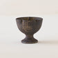 Flower bowl with foot S brown | Sakiko Tomibe