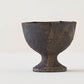 Flower bowl with foot S brown | Sakiko Tomibe