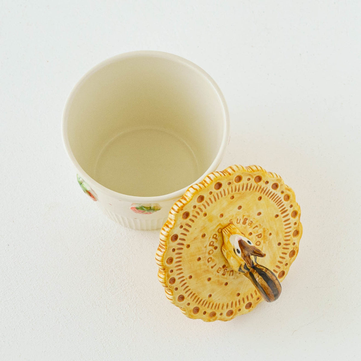 Biscuit Cup Sitting Squirrel Little Strawberry | Sugar Poppo