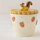 Biscuit Cup Sitting Squirrel Little Strawberry | Sugar Poppo