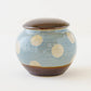 Jar dot pattern, light blue | Wakaba Enokida, Enokida Kiln