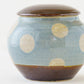 Jar dot pattern, light blue | Wakaba Enokida, Enokida Kiln