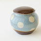 Jar dot pattern, light blue | Wakaba Enokida, Enokida Kiln