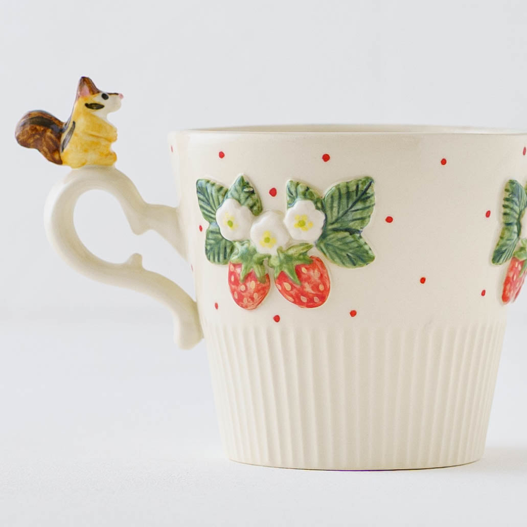 Mug Squirrel Strawberry | Sugar Poppo