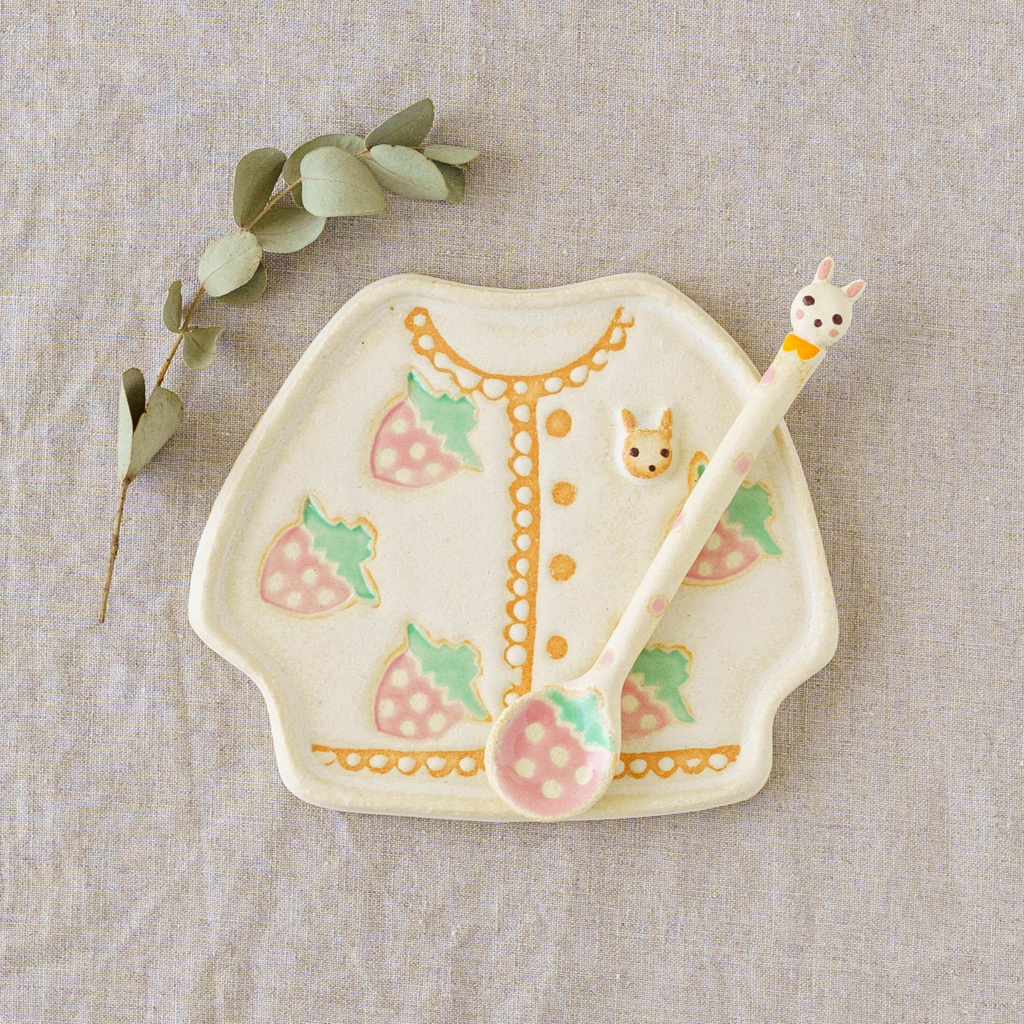 Spoon and Strawberry Cardigan Set | Ryoko Kimura