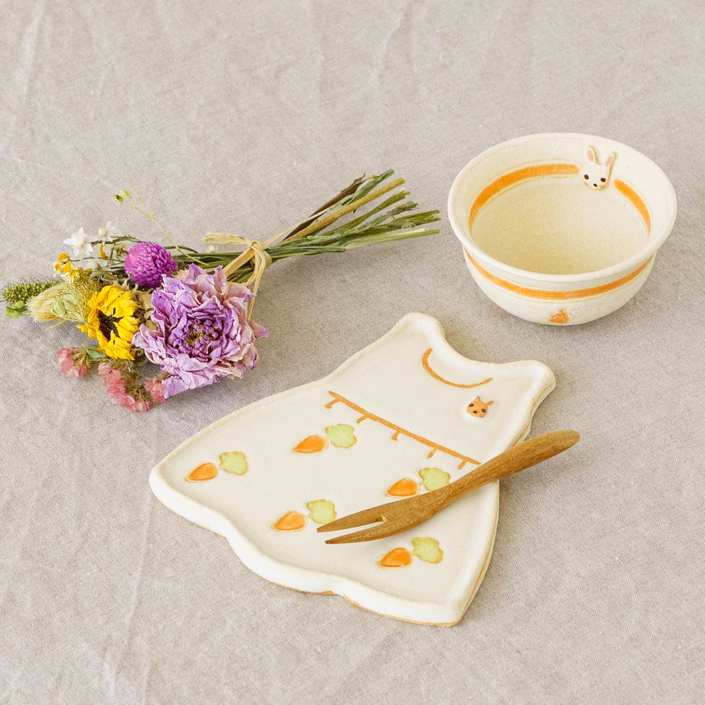 Hat and Dress Set Carrot | Ryoko Kimura