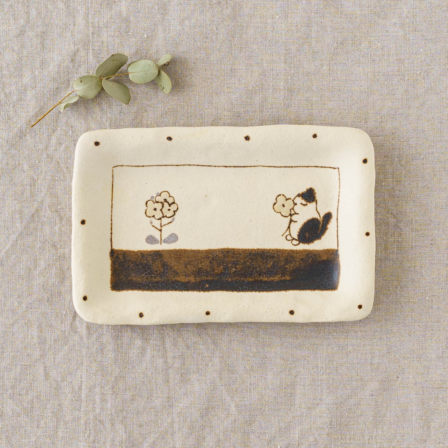 Tray S Cat | Maruban Ceramics Factory