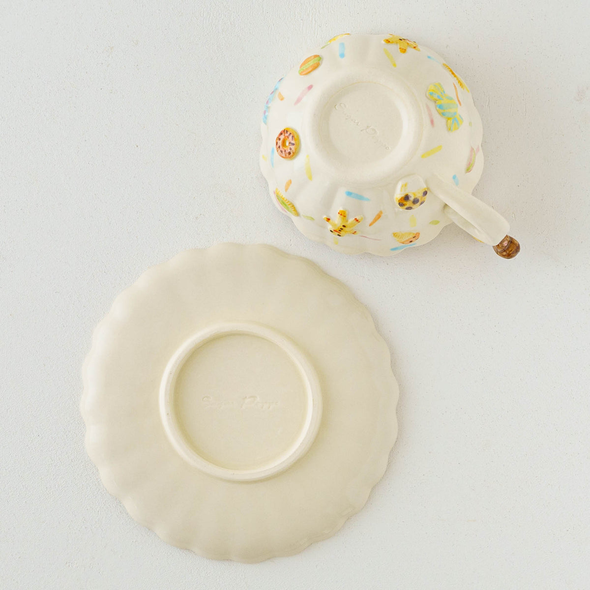 Cup & Saucer Squirrel Ruffle Sweets | Sugar Poppo