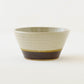 ボウル　飛び鉋　マット釉 x 飴釉｜榎田智　えのきだ窯