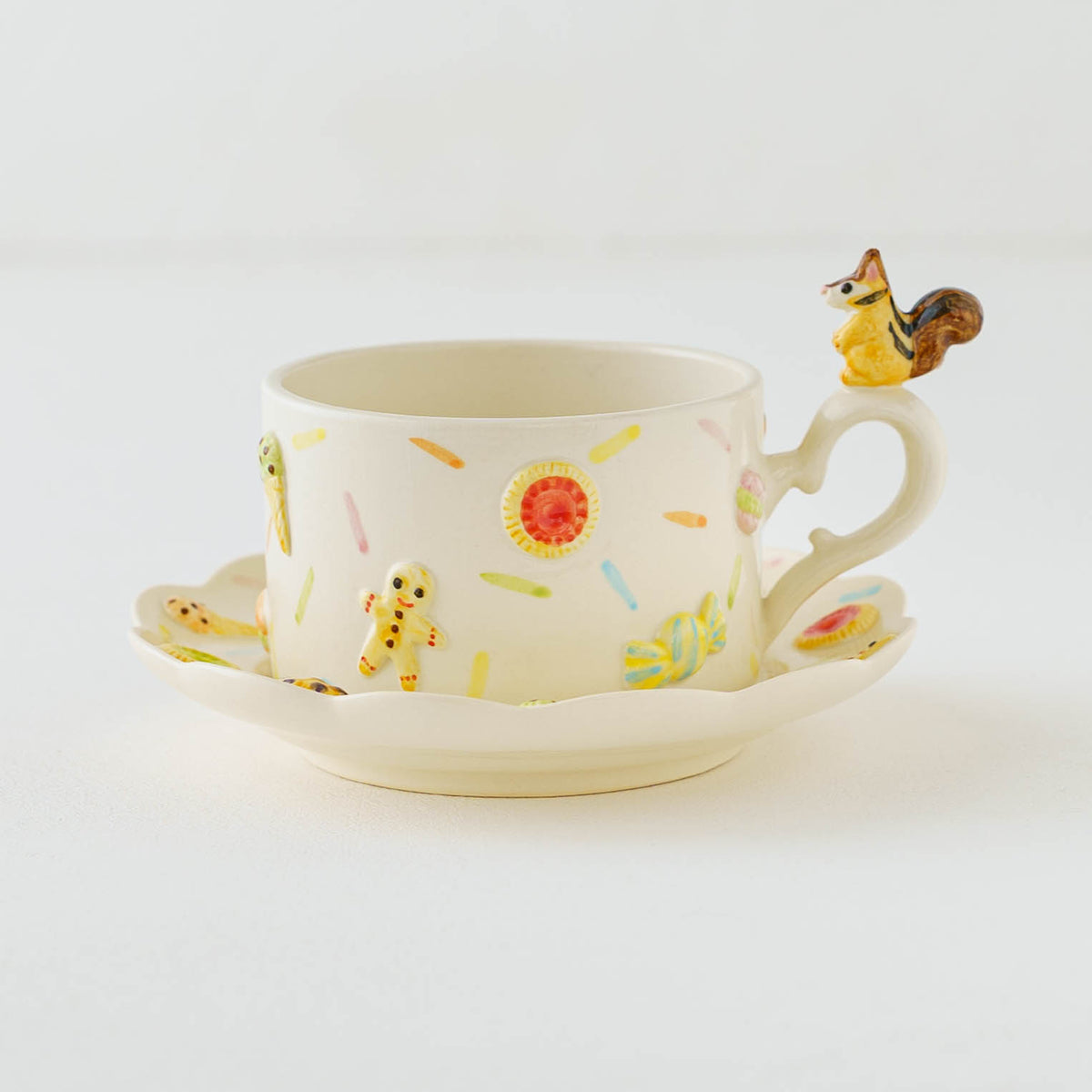 Cup & Saucer Squirrel Sweets | Sugar Poppo