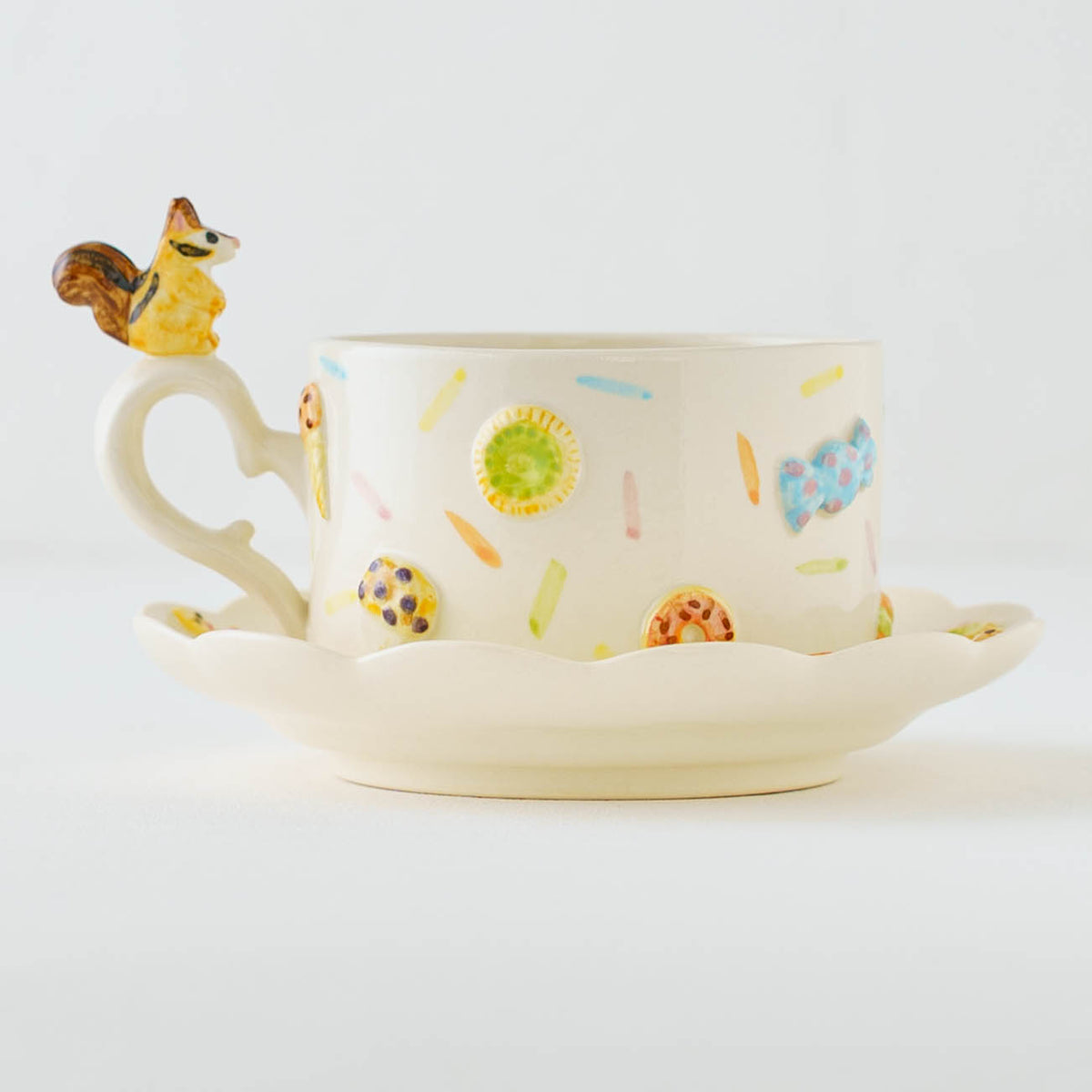 Cup & Saucer Squirrel Sweets | Sugar Poppo