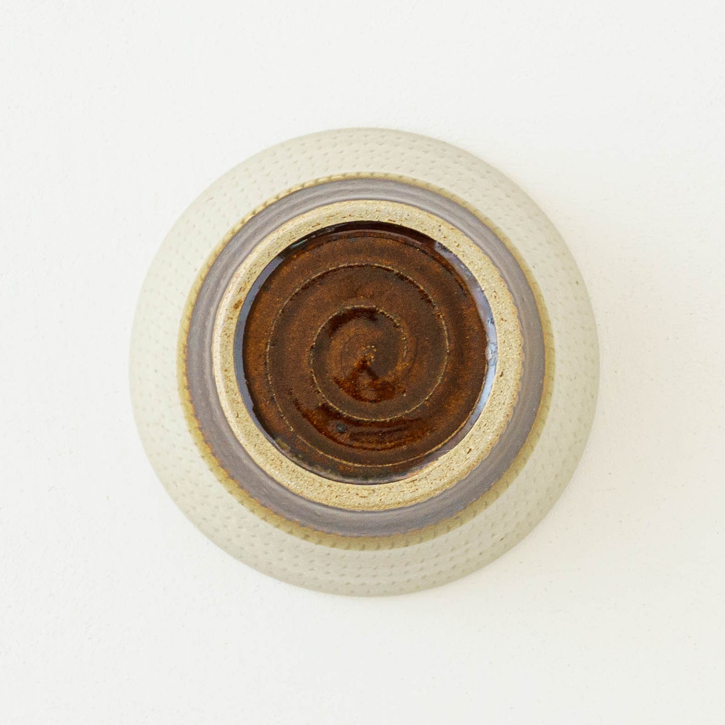 ボウル　飛び鉋　マット釉 x 飴釉｜榎田智　えのきだ窯