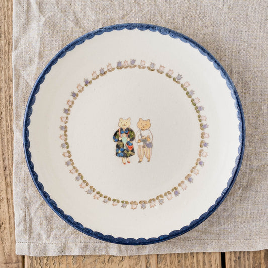 22cm Plate A | Yukiko Nagahama (Yabukarabou)