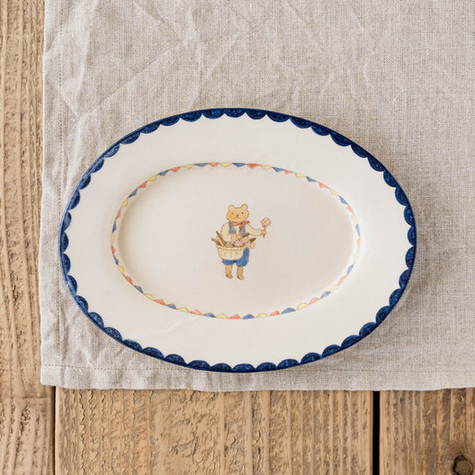 Oval Plate Small A | Yukiko Nagahama (Yabukarabou)