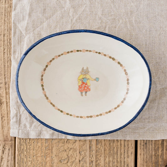 Oval Curry Plate B | Yukiko Nagahama (Yabukarabou)