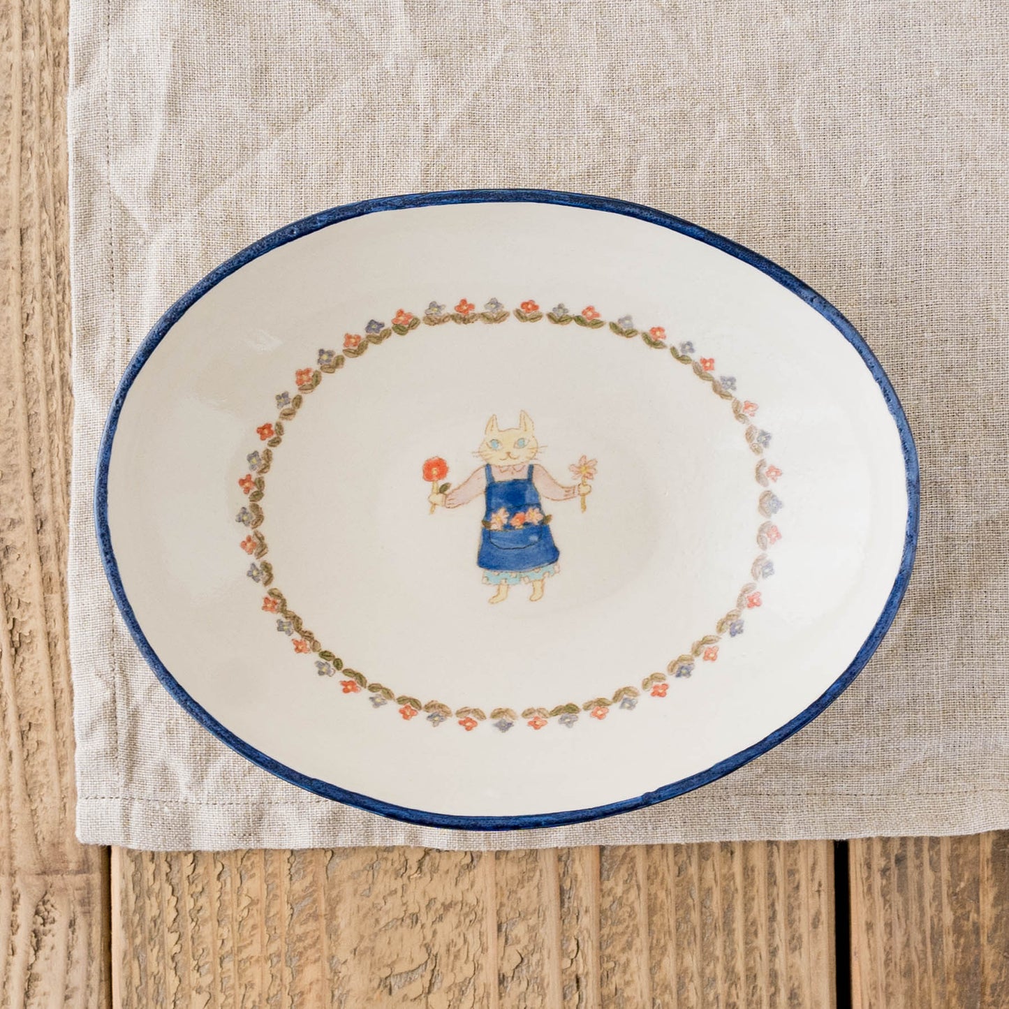 Oval Curry Plate C | Yukiko Nagahama (Yabukarabou)