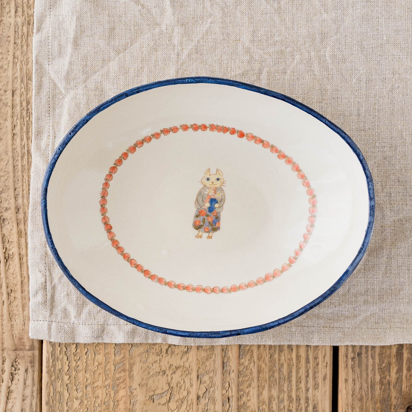 Oval Curry Plate D | Yukiko Nagahama (Yabukarabou)