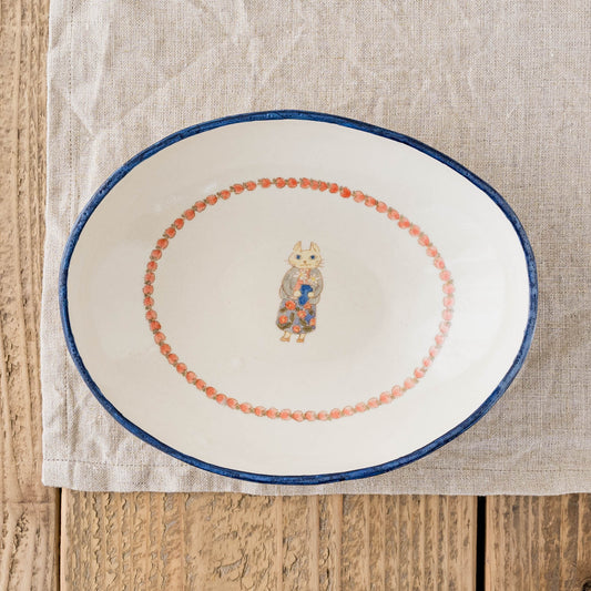 Oval Curry Plate D | Yukiko Nagahama (Yabukarabou)