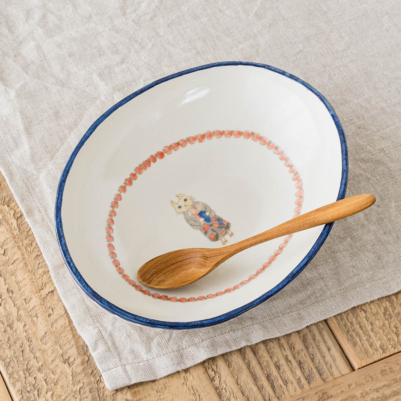 Oval Curry Plate D | Yukiko Nagahama (Yabukarabou)