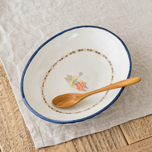 Oval Curry Plate B | Yukiko Nagahama (Yabukarabou)