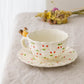 Cup & Saucer Ruffle Squirrel Cherry  | Sugar Poppo