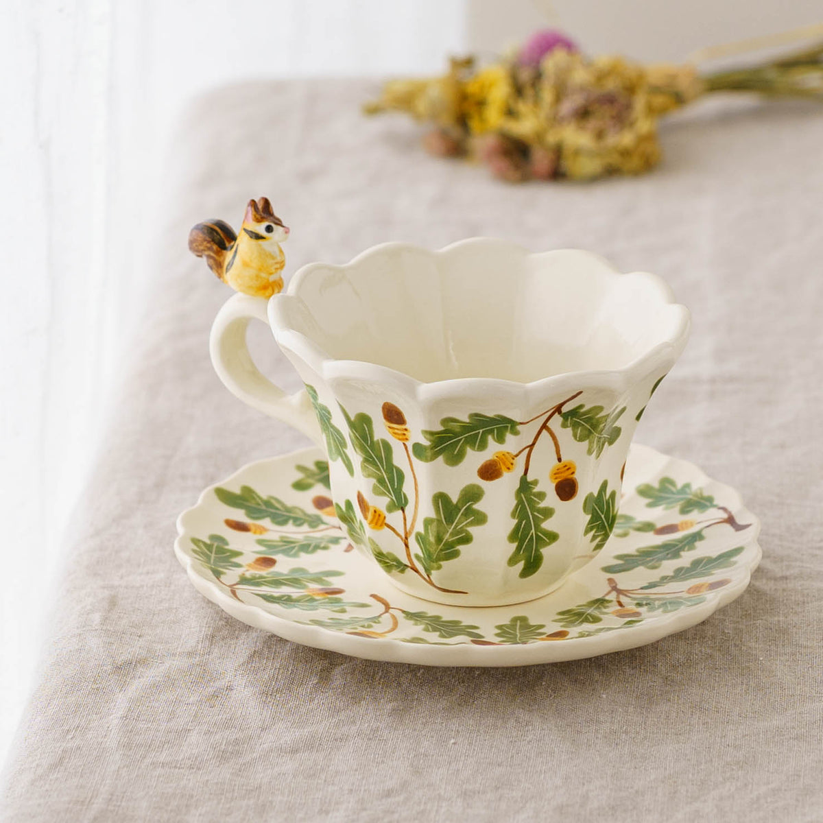Cup & Saucer Ruffle Squirrel | Sugar Poppo