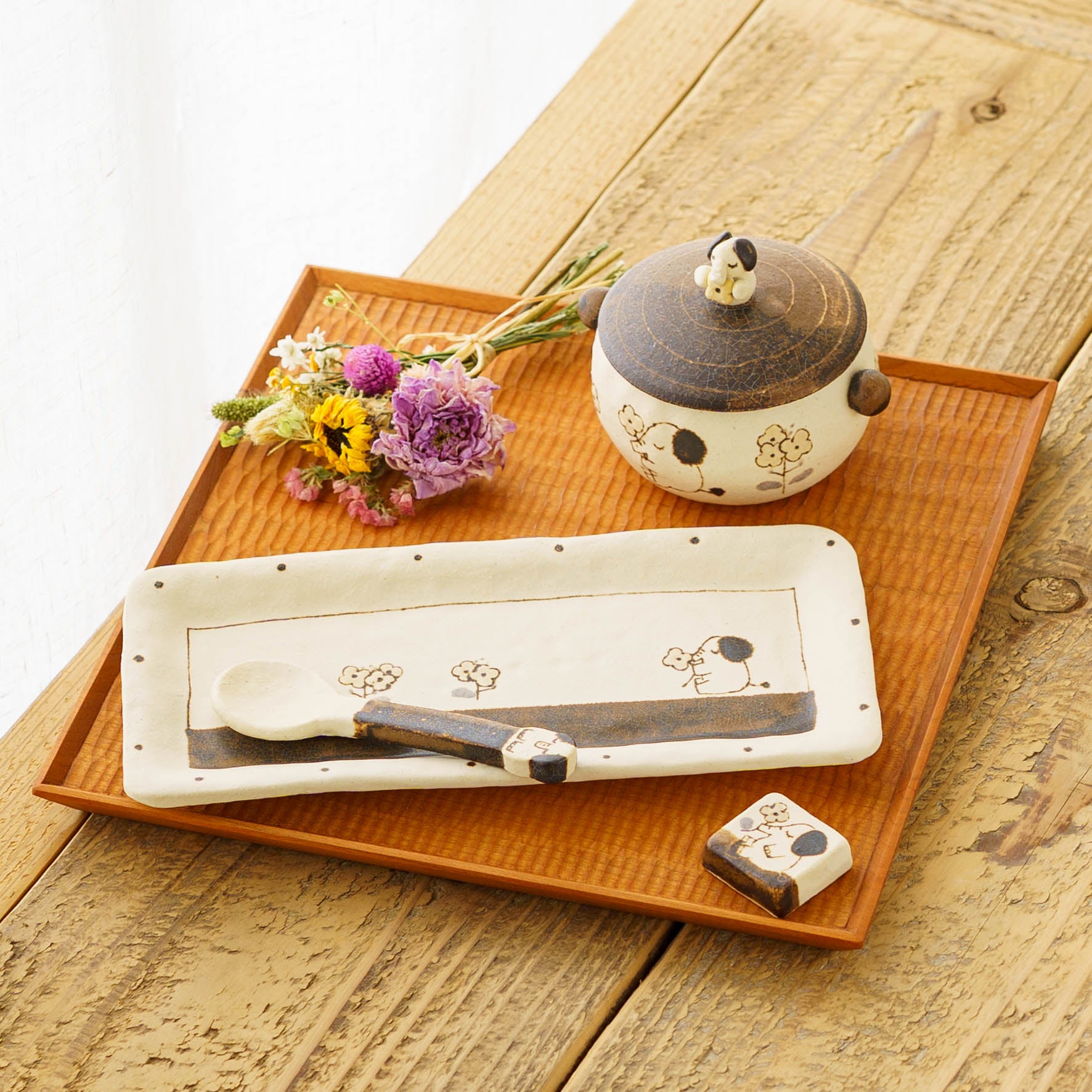 陶芸作家 丸伴工場 松本みほこ ふたもの ぞう｜鎌倉 作家もののうつわ