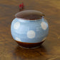 Jar dot pattern, light blue | Wakaba Enokida, Enokida Kiln