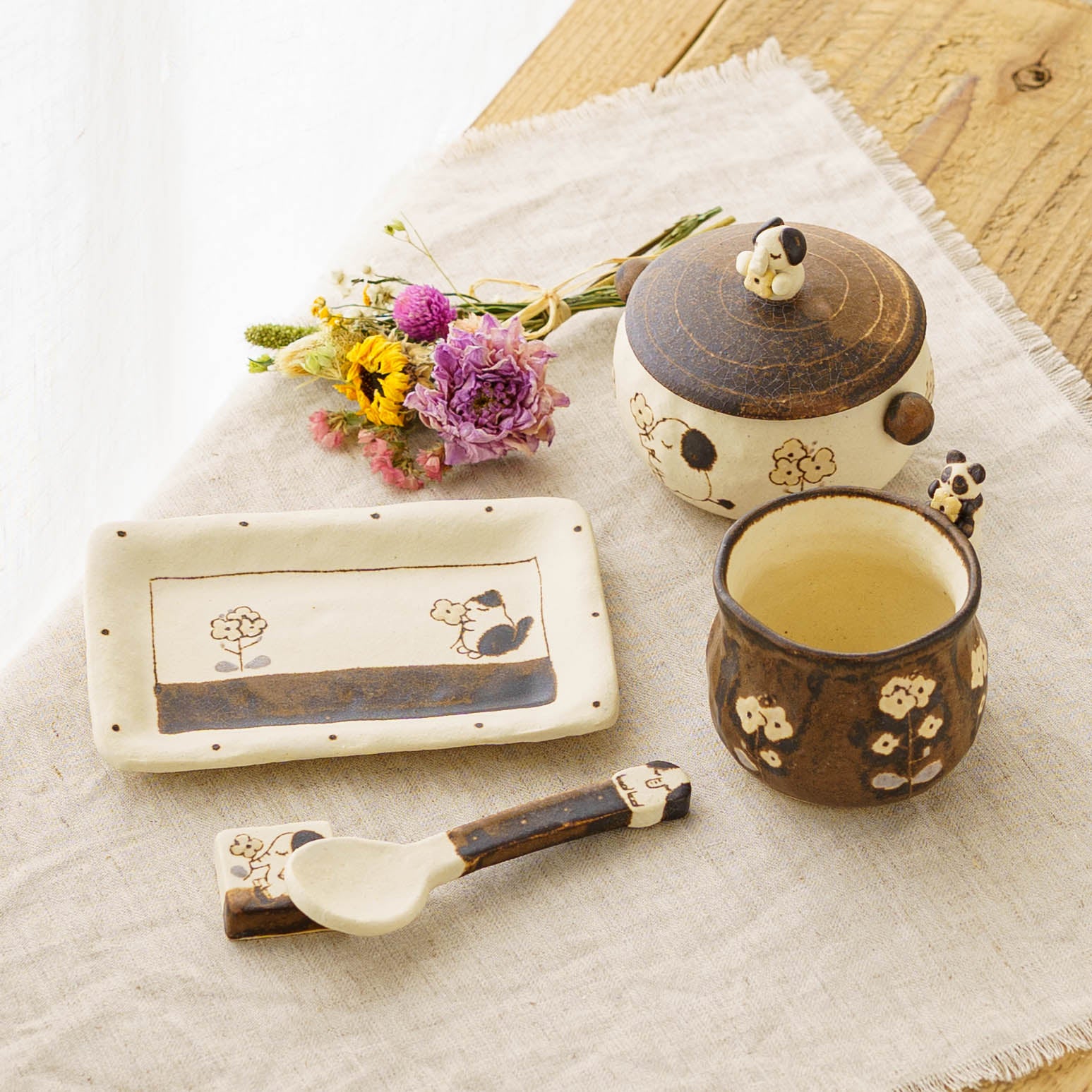陶芸作家 丸伴工場 松本みほこ ふたもの ぞう｜鎌倉 作家もののうつわ