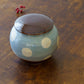 Jar dot pattern, light blue | Wakaba Enokida, Enokida Kiln