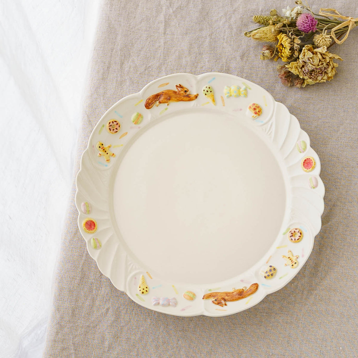 Antique Plate Squirrel Sweets | Sugar Poppo