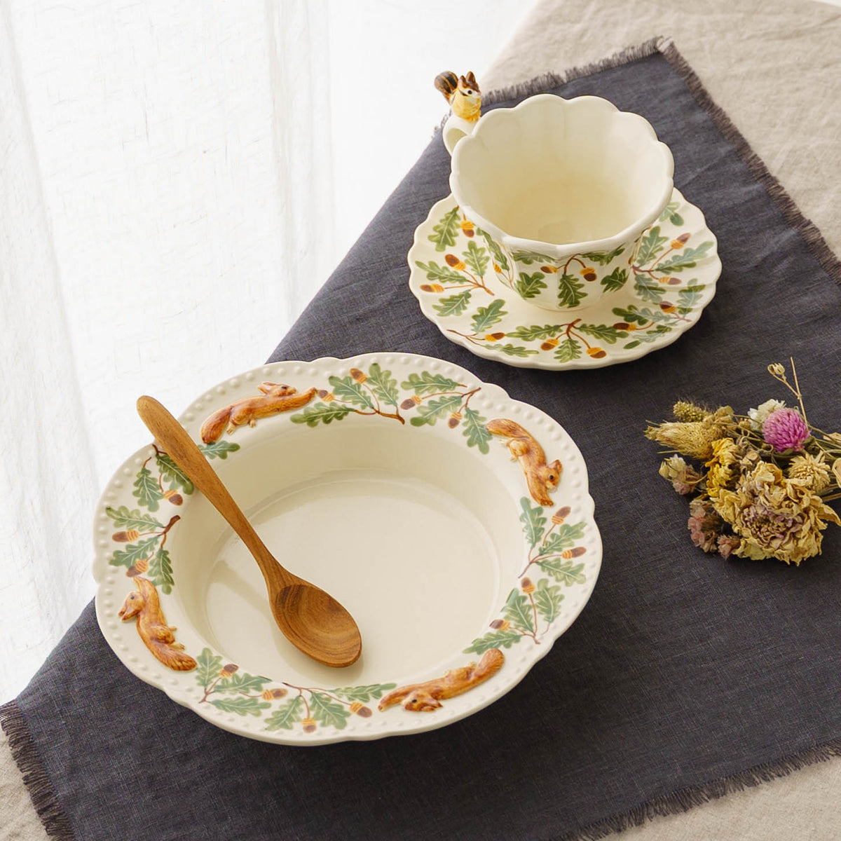 Cup & Saucer Ruffle Squirrel | Sugar Poppo