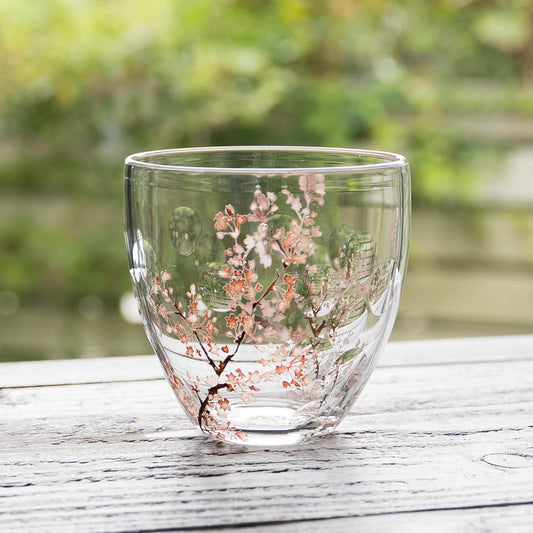 百花景　冷茶グラス　桜｜金津沙矢香