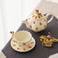 Cup & Saucer Squirrel Ruffle Strawberry | Sugar Poppo